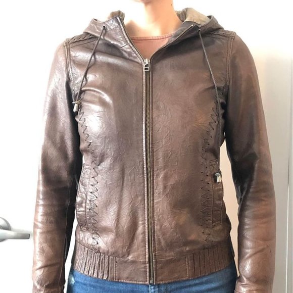 Danier Leather Chocolate Brown Jacket Size XS-S - Picture 1 of 7
